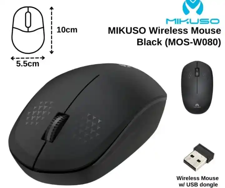 Mouse Inalambrico Mikuso Mos-w080 Rosado
