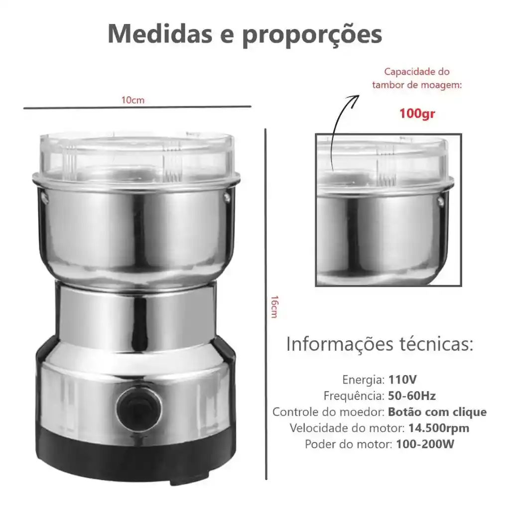 Moledor Cafe Eletrico 110w (7113-110)