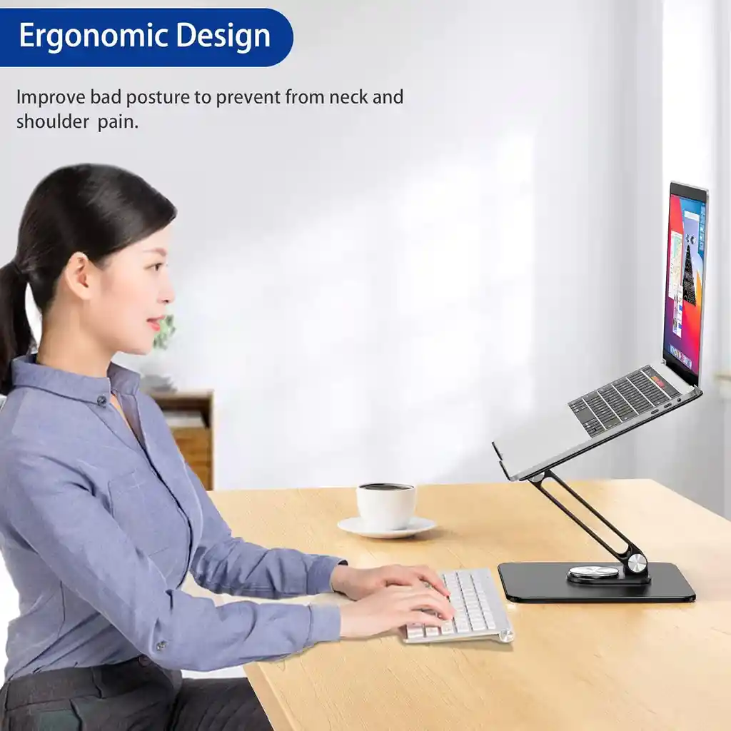 Soporte Para Computador Portatil Altura Angulo Ajustable