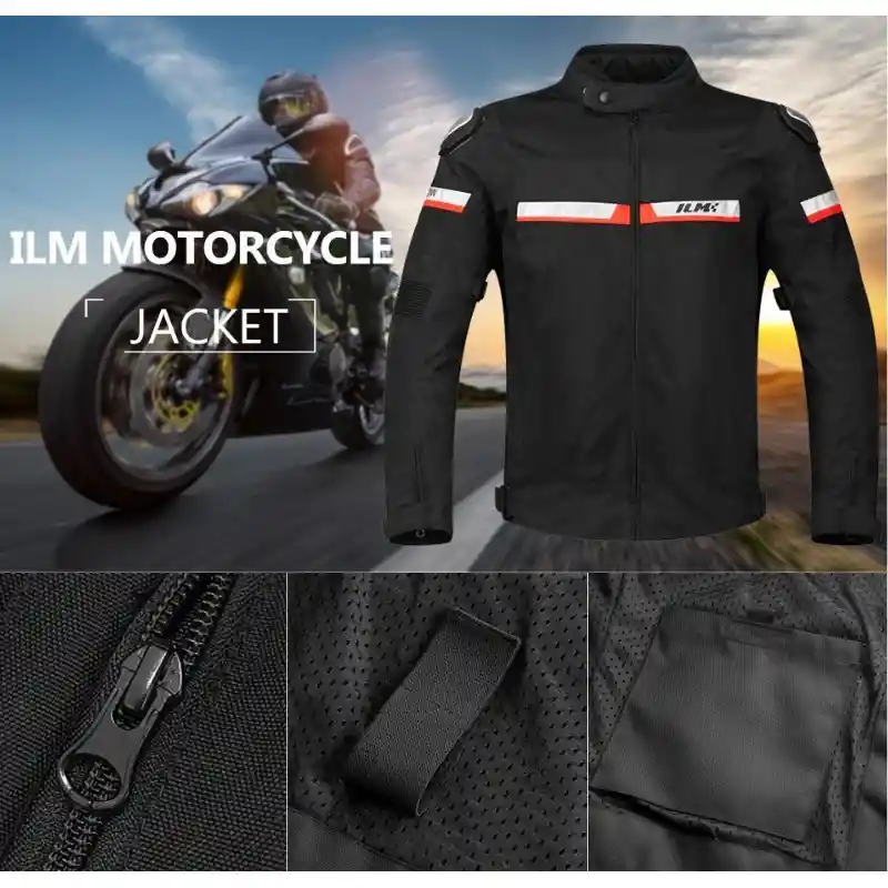 Chaqueta Proteccion Moto Certificada Antifriccion Ilm Disponible Talla L