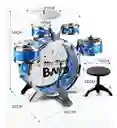 Batería Musical Big Band 8 Piezas Y Azul