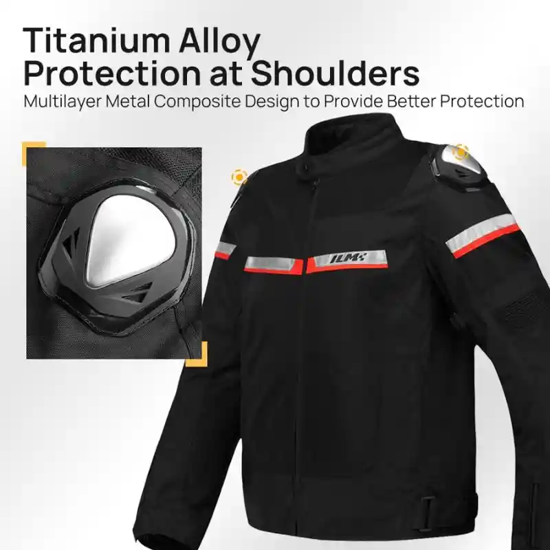 Chaqueta Proteccion Moto Certificada Antifriccion Ilm Disponible Talla L