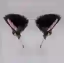 Disfraz Gato Orejitas Diadema Balaca Negra
