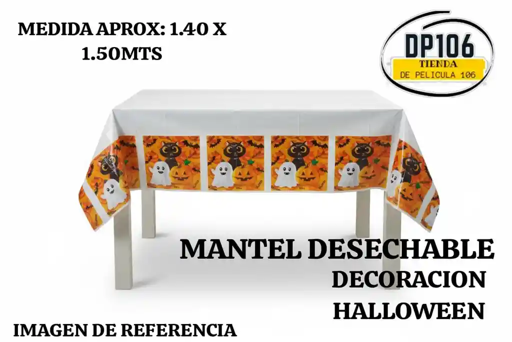 Mantel Desechable Para Mesa Decoracion Halloween
