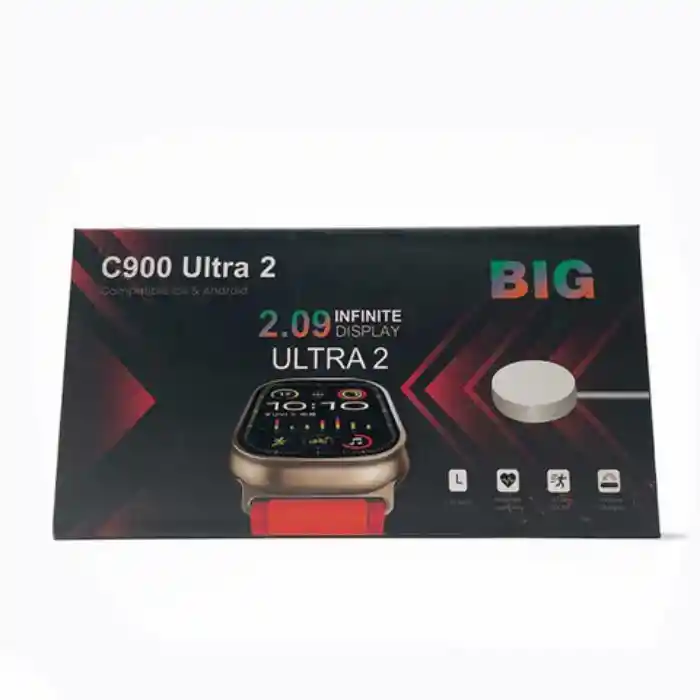 Reloj Inteligente Multifuncional Táctil C900 Ultra 2 Smartwatch Color Gris/2025