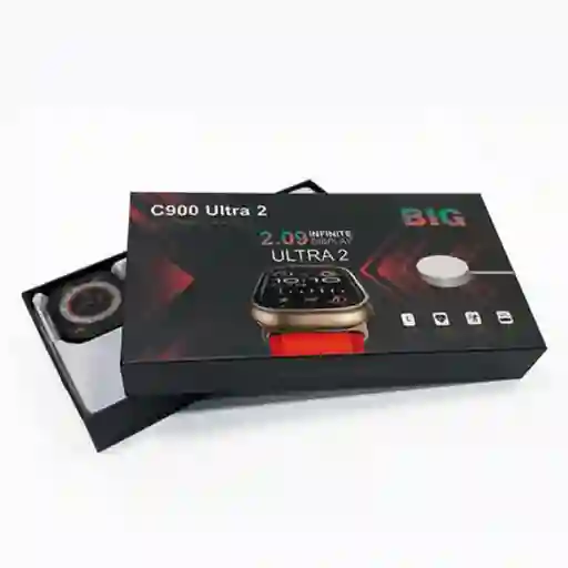 Reloj Inteligente Multifuncional Táctil C900 Ultra 2 Smartwatch Color Gris/2025