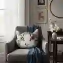 Cojín Cara De Gato Ojos Amarillos