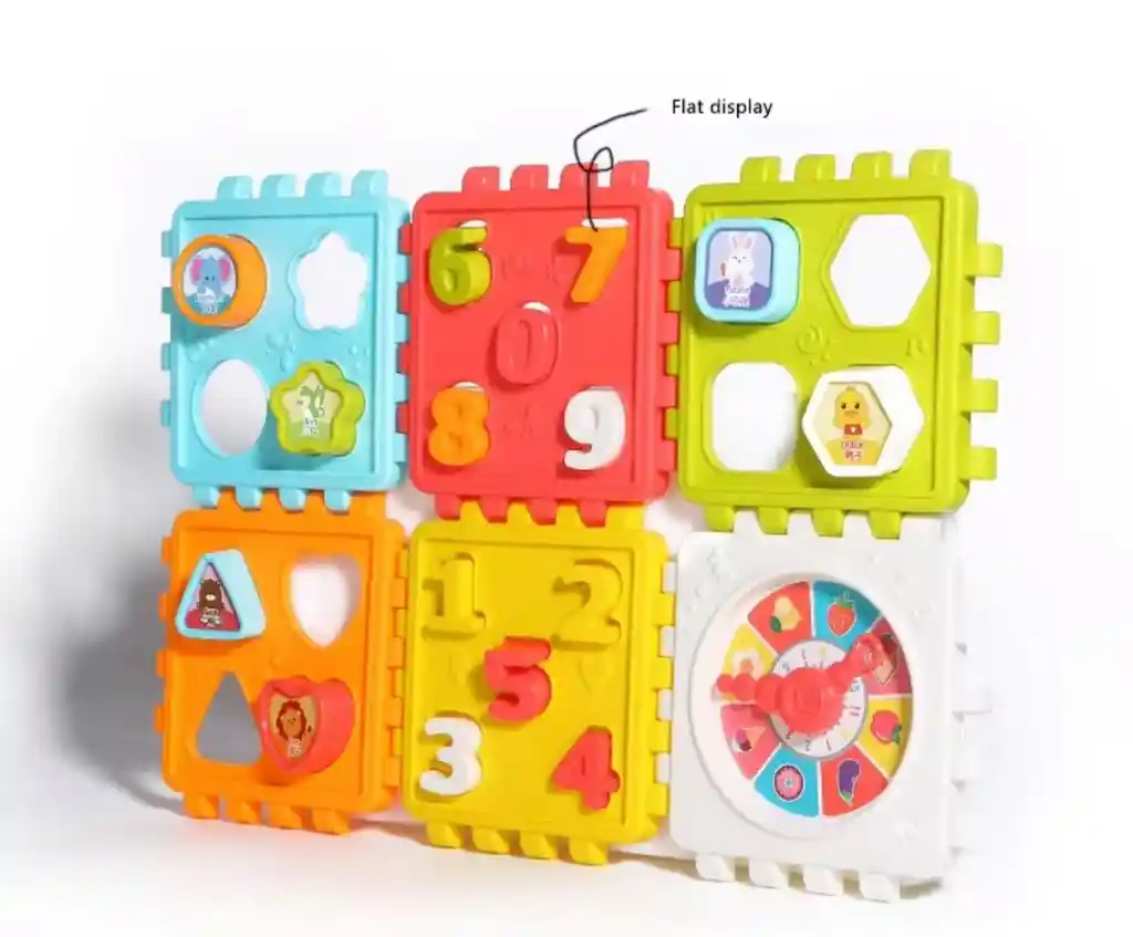 Juguete Cubo Rompecabezas Armable Didáctico 6 En 1