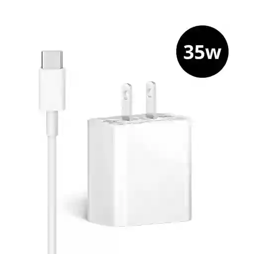 Cargador Para Iphone 35w Con Cable Usb-c
