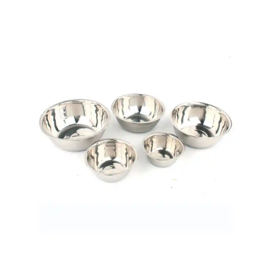 Set De 5 Ensaladeras Bowls De Cocina En Acero