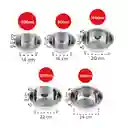 Set De 5 Ensaladeras Bowls De Cocina En Acero