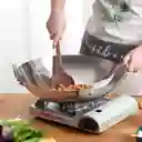 Wok De Acero Inoxidable 30 Cm Diámetro
