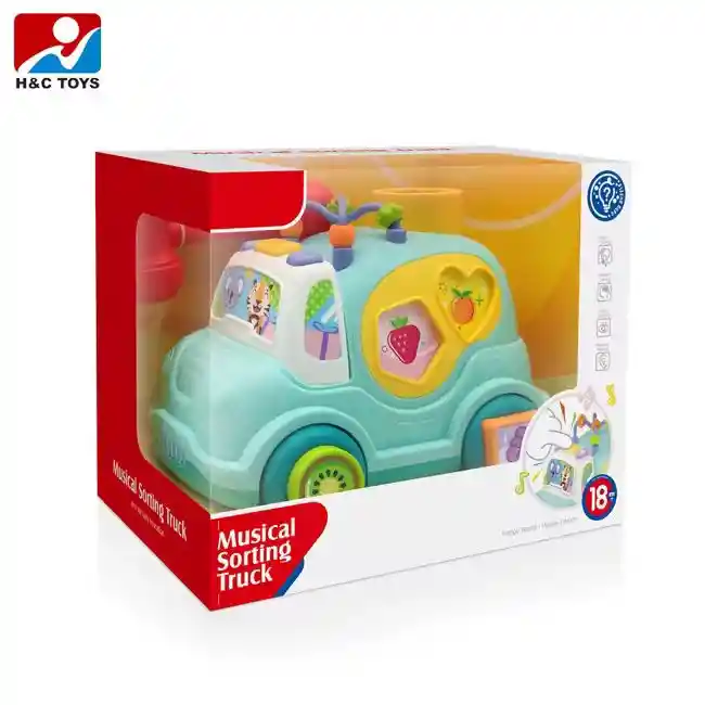 Juguete Carro Musical Didáctico Con Fichas De Encajar