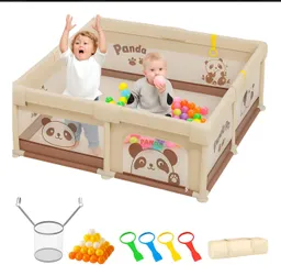 Corral De Juegos Playpen Para Bebé Panda 180cm X 150cm