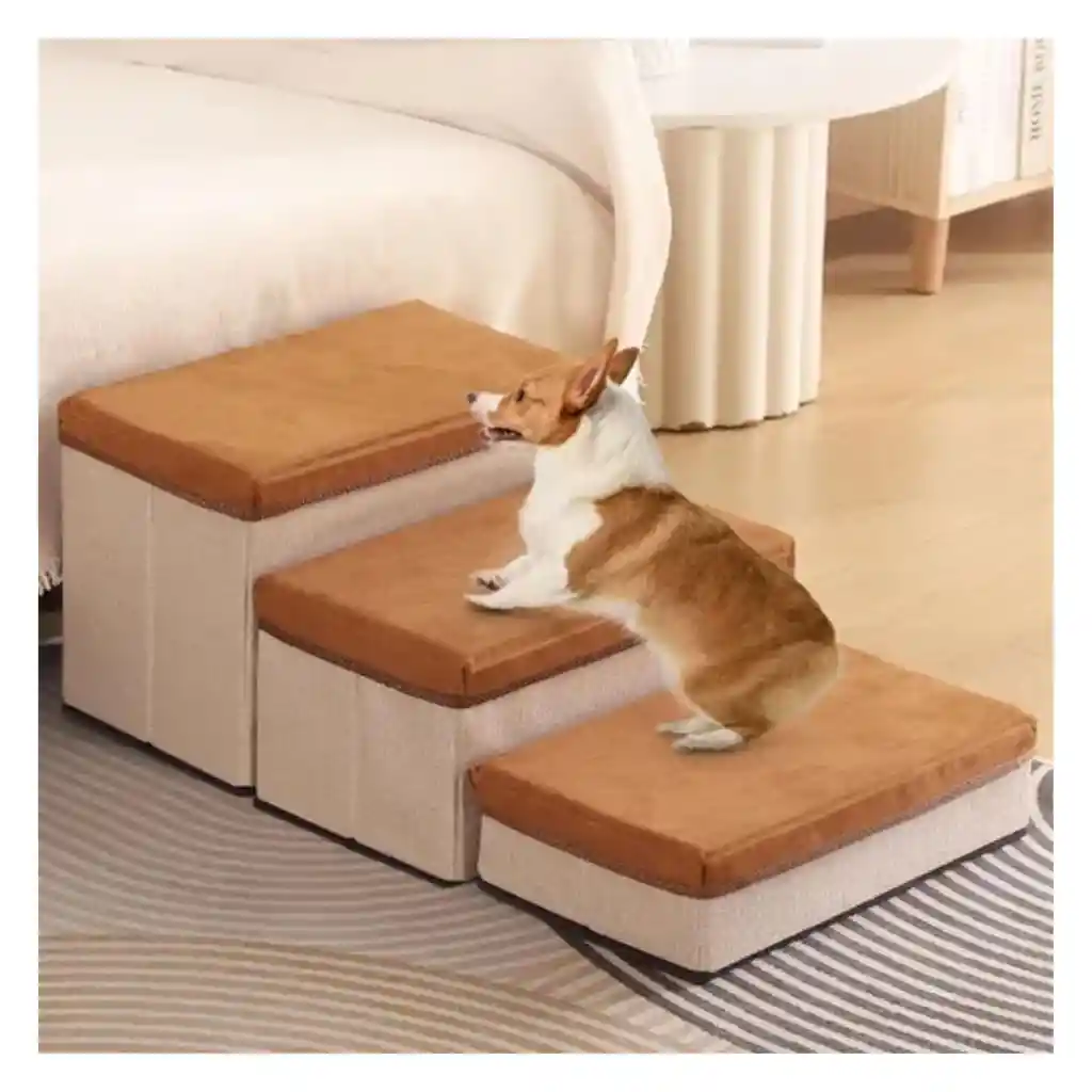 	 Escaleras Para Perros, Rampa Multifuncional De 3 Escalones