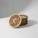 Caja De Madera Cilindrica Mediana Color Habano