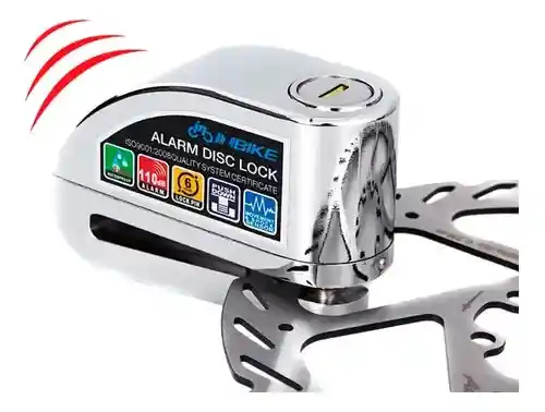Candado Para Disco Antirrobo Con Alarma Tipo Pesado
