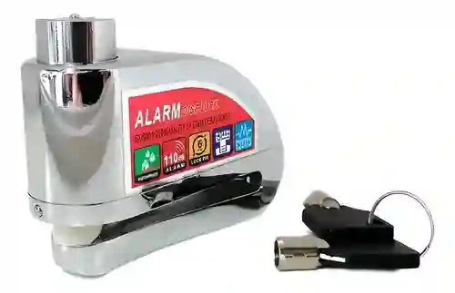 Candado Para Disco Antirrobo Con Alarma Tipo Pesado
