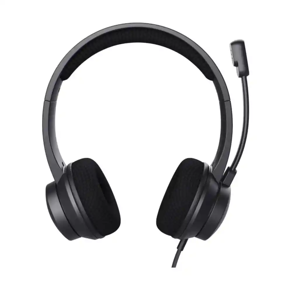 Diadema Trust Ayda Usb Con Micrófono Y Cancelación De Ruido Color Negro
