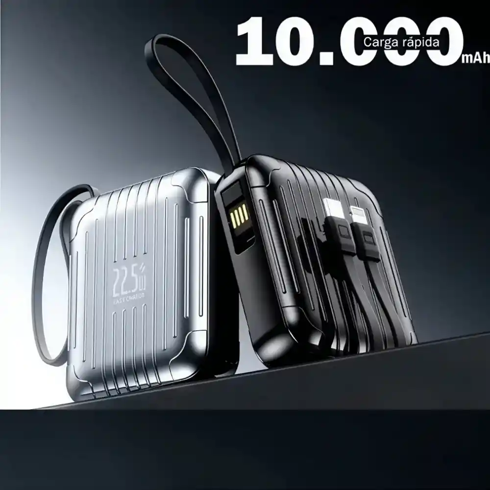 Mini Power Bank Batería Portátil 10000mah 22.5w Carga Rápida