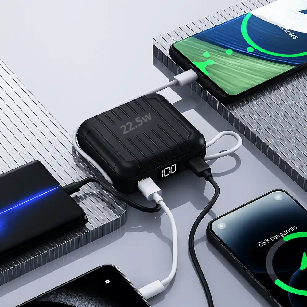 Mini Power Bank Batería Portátil 10000mah 22.5w Carga Rápida