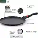 Sarten Antiadherente Granito 22cm Crepes Pizza Asa Extraible