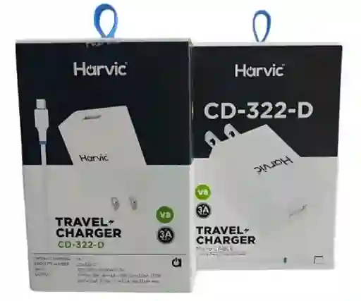 Cargador Tipo V8 Carga Rapida Harvic Cd-322-d