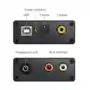 Adaptador Convertidor De Audio Usb Dac A Optico Coaxial 3.5m