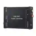 Adaptador Convertidor De Audio Usb Dac A Optico Coaxial 3.5m