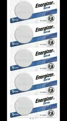 Pila Boton Energizer 2016 Litio Tira 5 Unidades