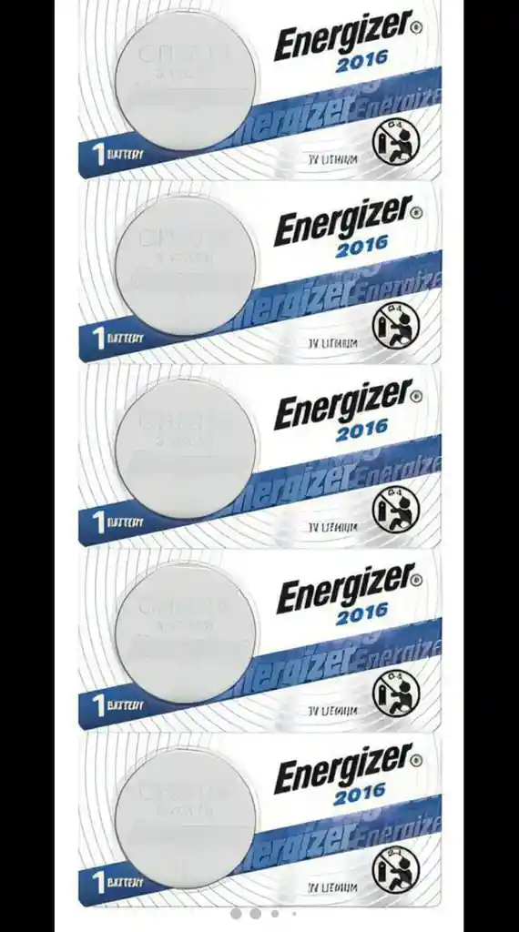 Pila Boton Energizer 2016 Litio Tira 5 Unidades