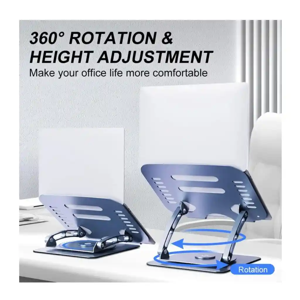 Base Soporte De Aluminio Portátil 360 Grados V3.1 Con Altura