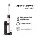 Cepillo Eléctrico Blanco Con 10 Repuestos Y Estuche