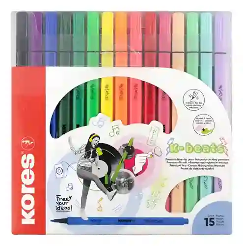 Plumones Kores Premium X 15