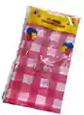 Mantel Picnic Rojo Rectangular Plástico Desechable
