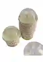 Envases 8 Onzas Cartón X 10 Unds Con Tapa Domo
