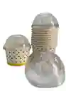 Envases 8 Onzas Cartón X 10 Unds Con Tapa Domo