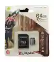 Tarjeta De Memoria Micro Sd 64 Gb Kingston Canvas Go Plus
