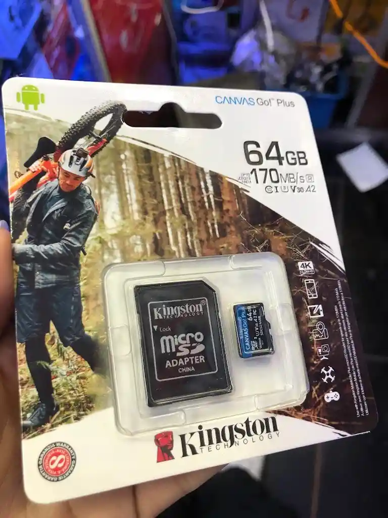 Tarjeta De Memoria Micro Sd 64 Gb Kingston Canvas Go Plus