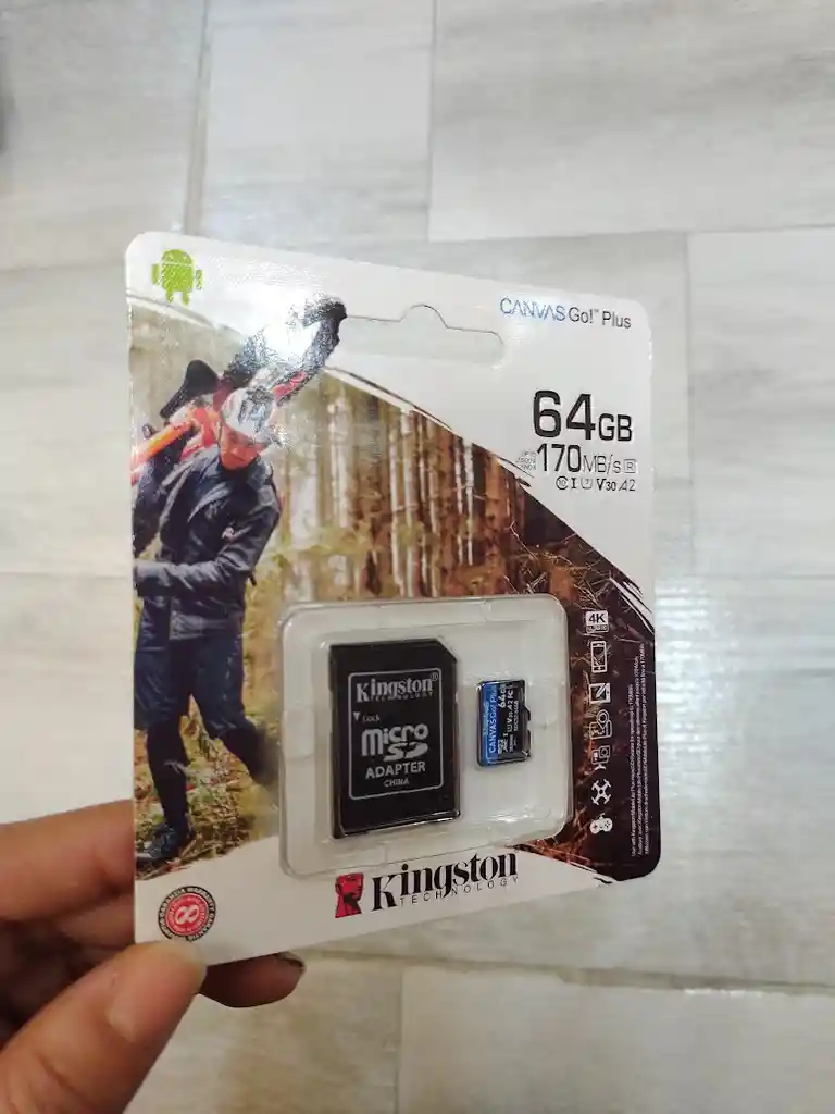 Tarjeta De Memoria Micro Sd 64 Gb Kingston Canvas Go Plus