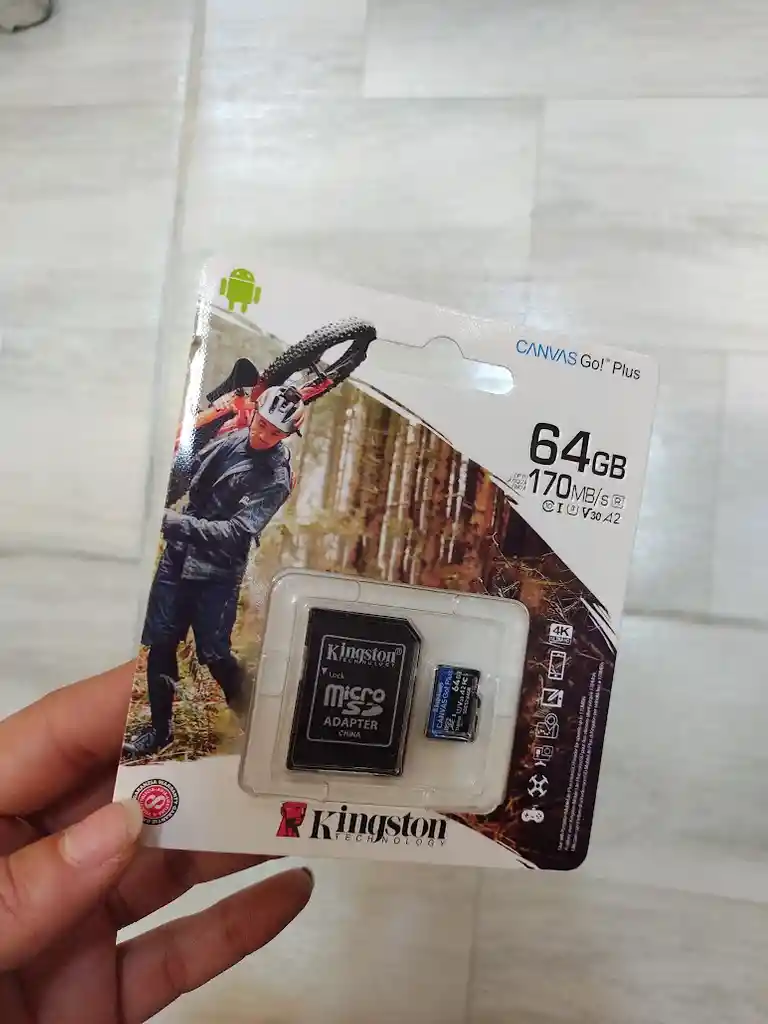 Tarjeta De Memoria Micro Sd 64 Gb Kingston Canvas Go Plus