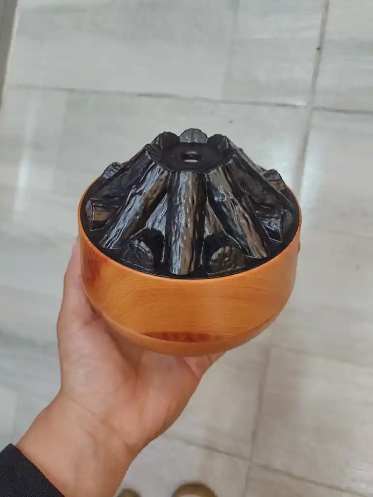 Humidificador Estilo Leña Con Luces Aromatizador