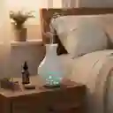 Humidificador Difusor Blanco Brillante Con Luces Estilo 2 Aromatizante
