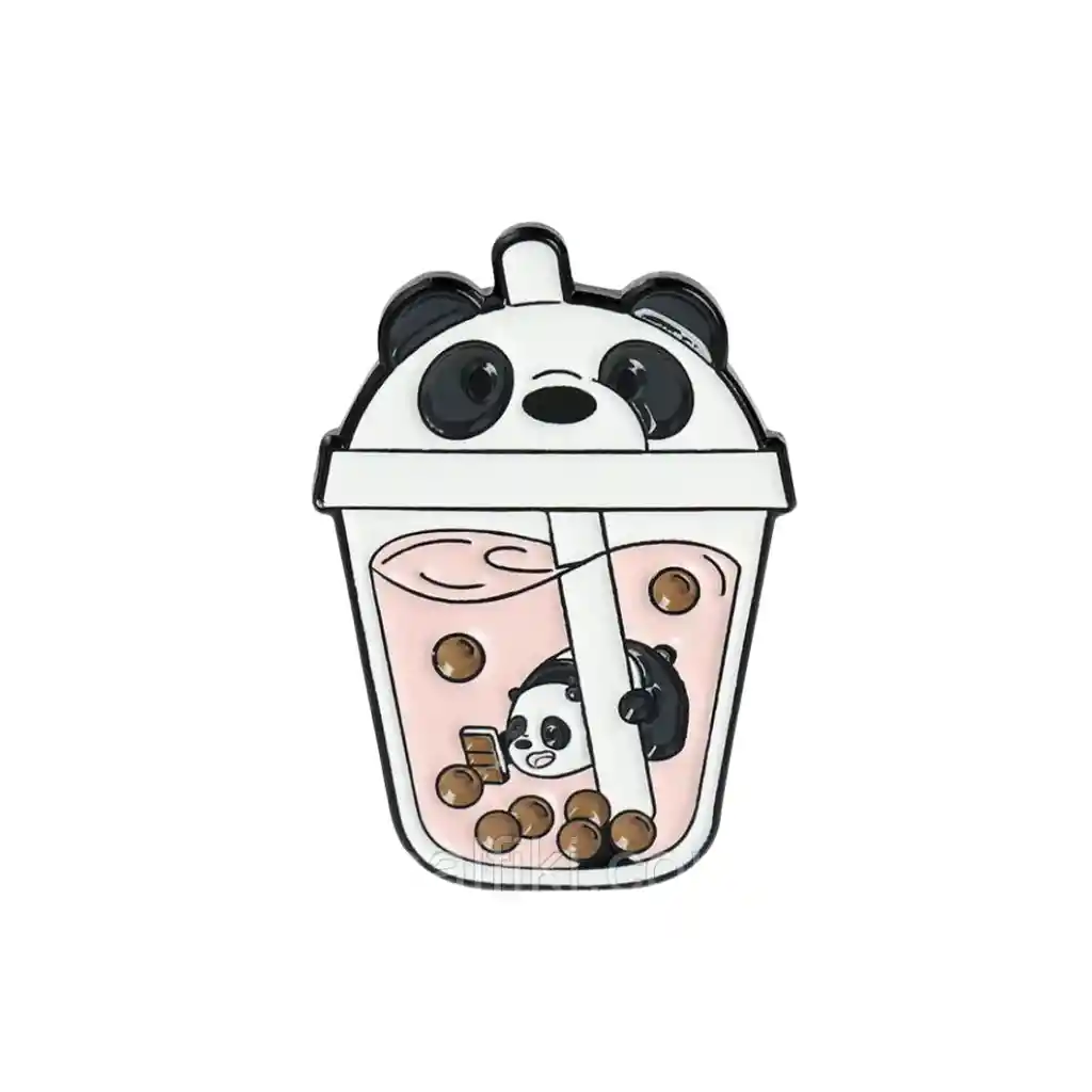 Pin Metálico Panda Capuchino