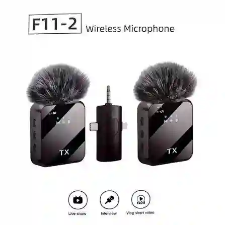 Microfonos De Solapa F11 X2