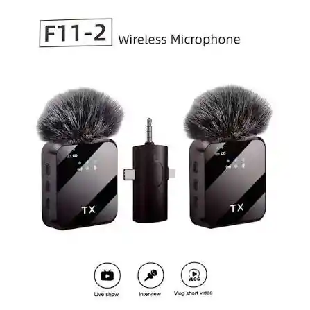 Microfonos De Solapa F11 X2
