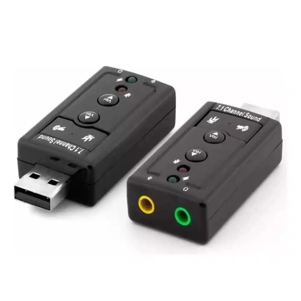 Tarjeta De Sonido 7.1 Botones