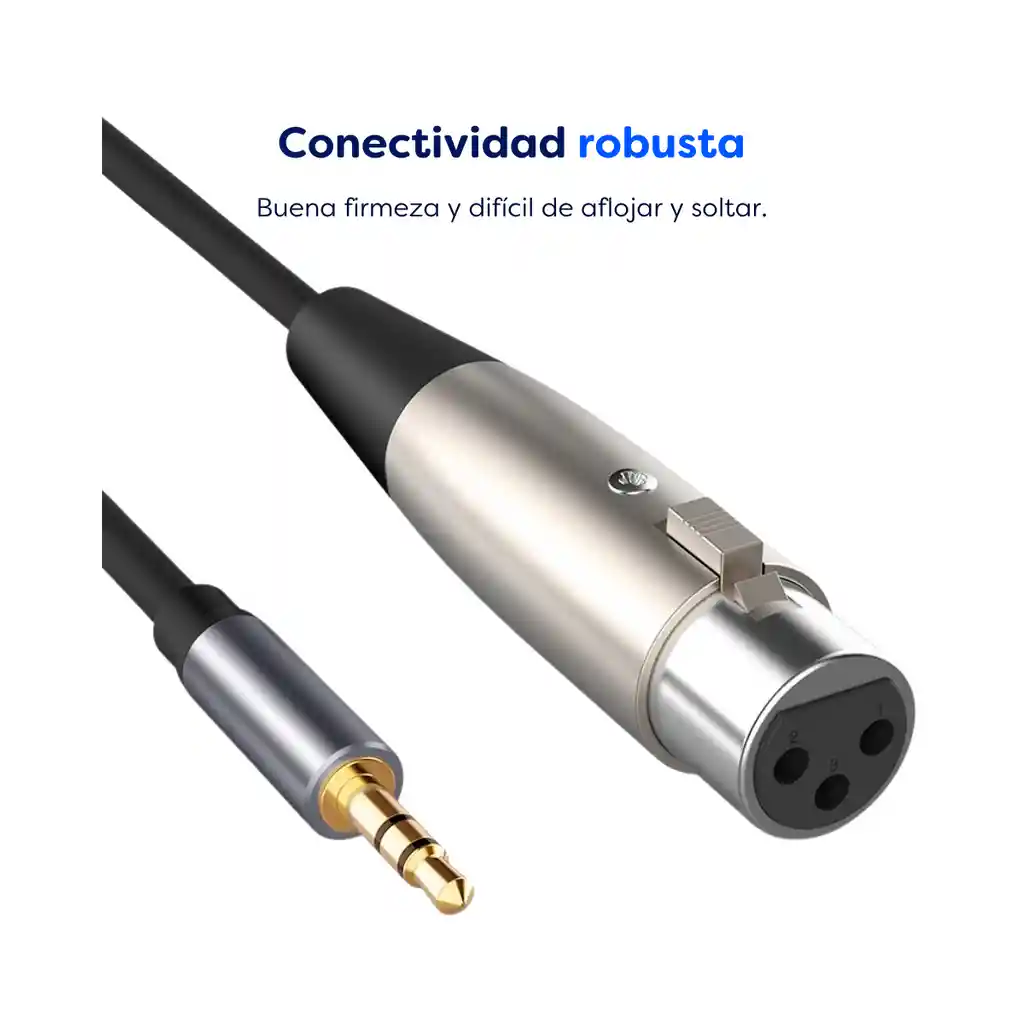 Cable Xlr Hembra 3.5 Mm Macho Microfono - 1.8 Metros