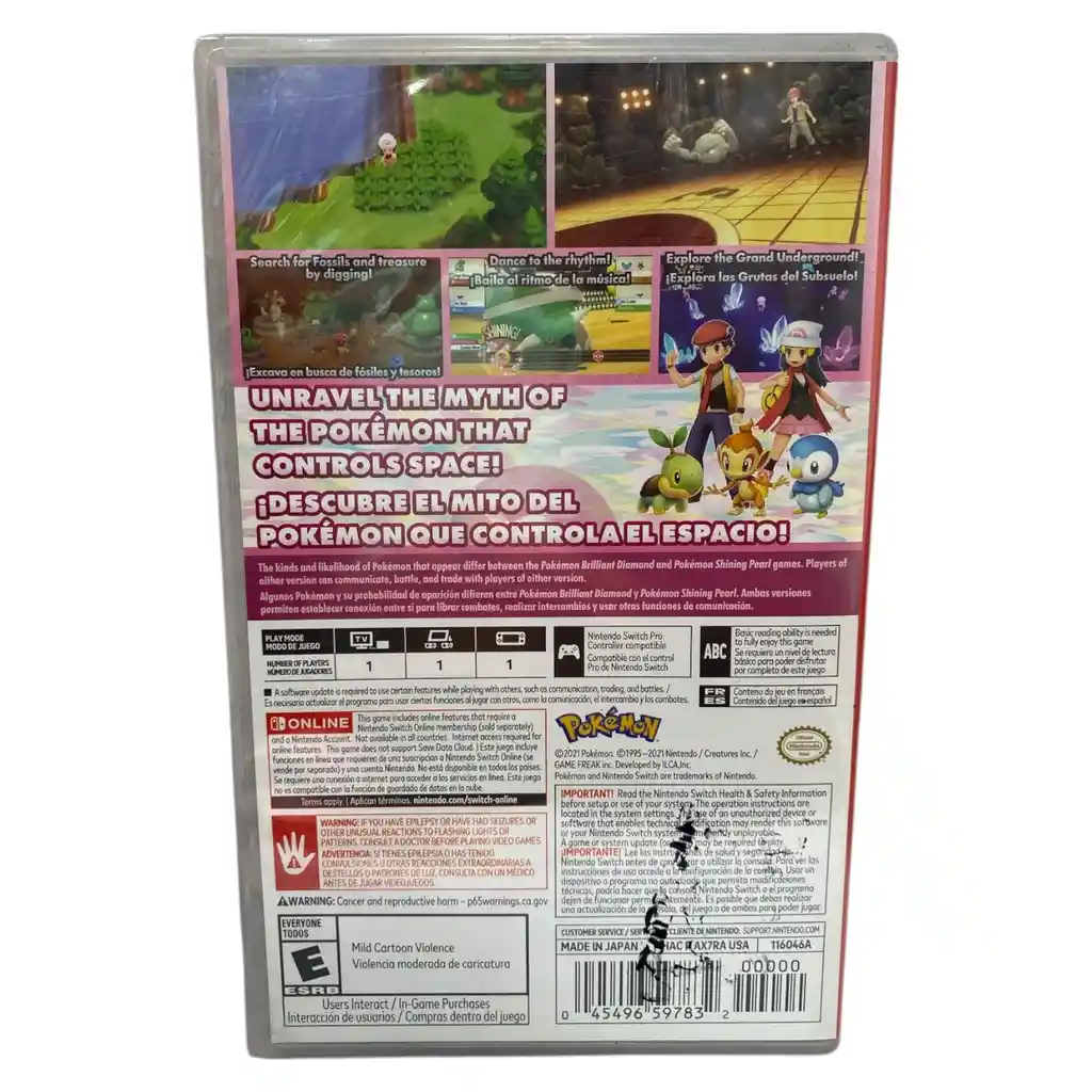 Pokemon Shining Pearl Para Nintendo Switch Nuevo Fisico