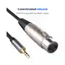 Cable Xlr Hembra 3.5 Mm Macho Microfono - 10 metros
